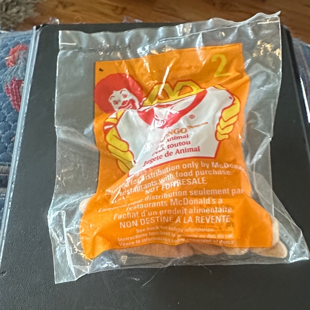 McDonald's Bongo Beanie Baby with Errors